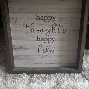 Rustic Wooden Sign with Inspirational Quote